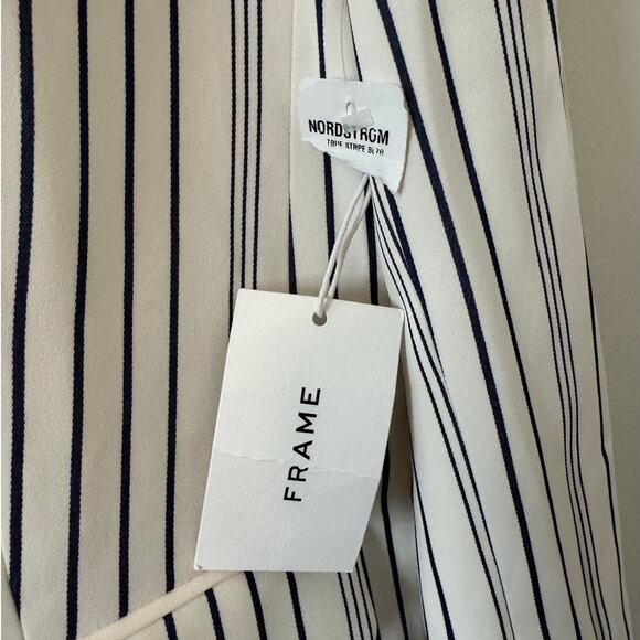 Frame White and Blue Striped Blazer - Picture 5 of 5